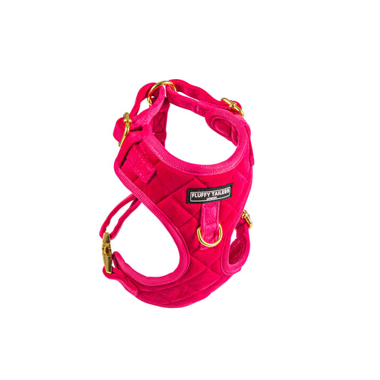 Pretty in Pink Collection- Dog Harness, Collar, Bow Tie, Lead and Poop Bag Holder