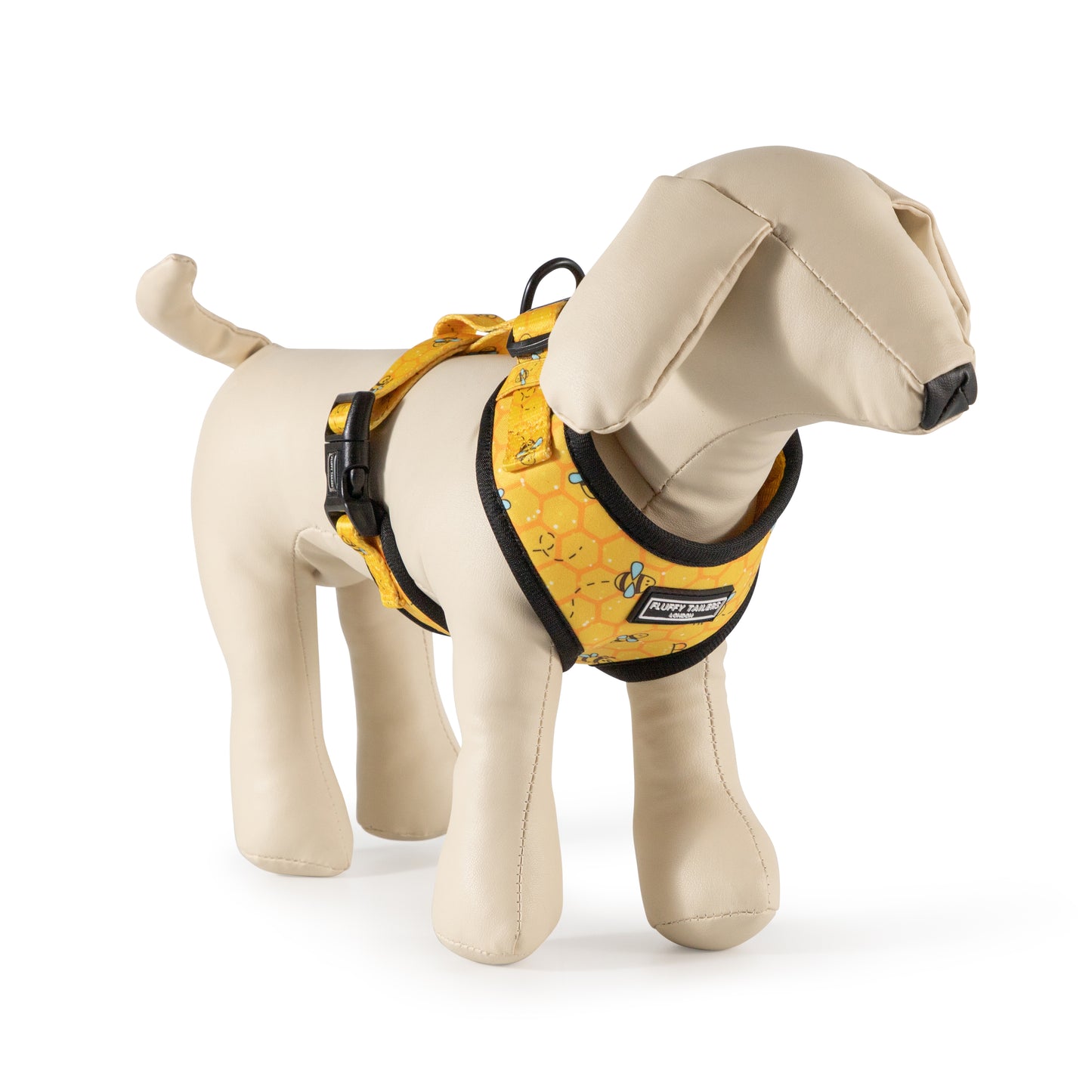 Bee Kind Collection- Dog Harness, Collar, Bow Tie, Lead and Poop Bag Holder