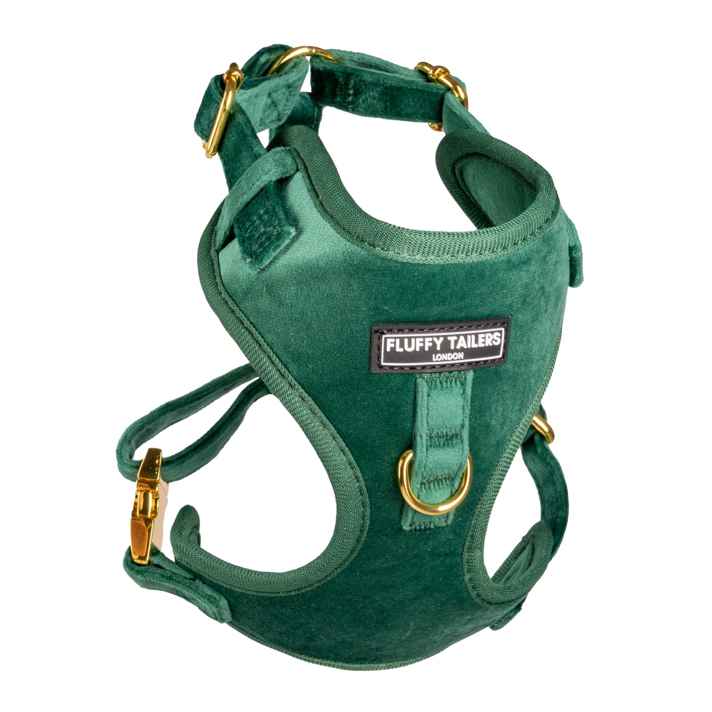 Emerald Green Collection- Dog Harness, Collar, Bow Tie, Lead and Poop Bag Holder