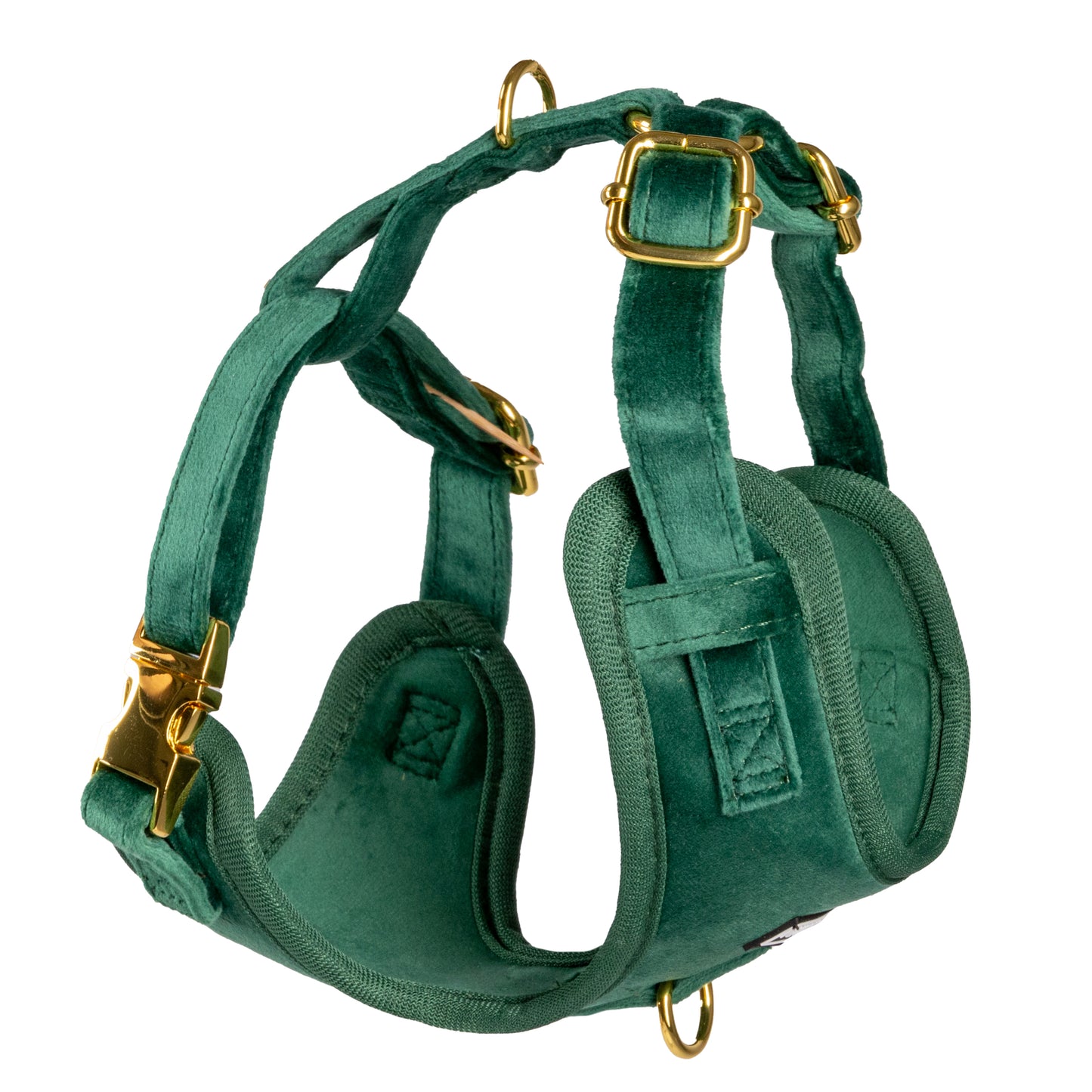 Emerald Green Collection- Dog Harness, Collar, Bow Tie, Lead and Poop Bag Holder