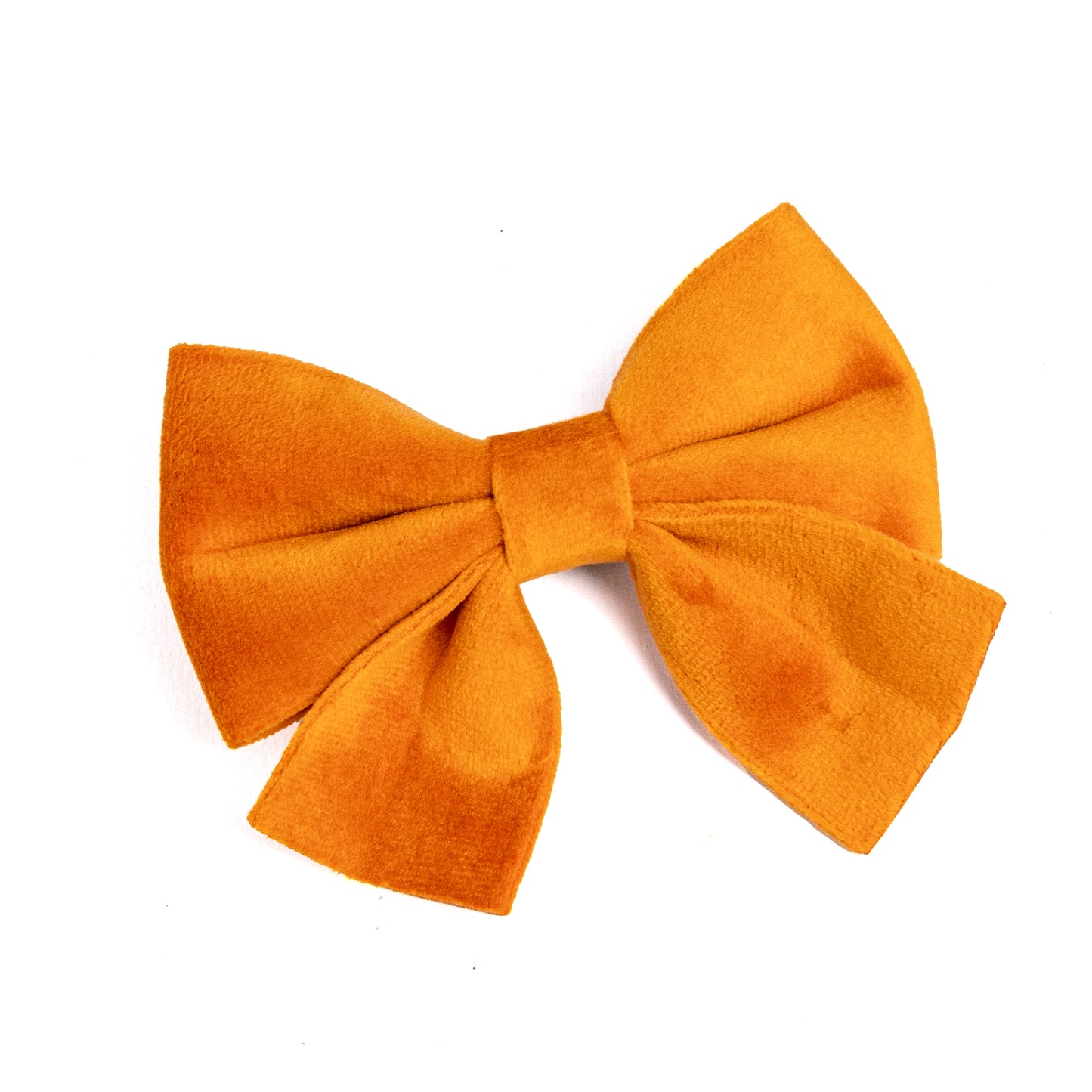 Elegant Orange Velvet Collection- Dog Harness, Collar, Bow Tie, Lead and Poop Bag Holder